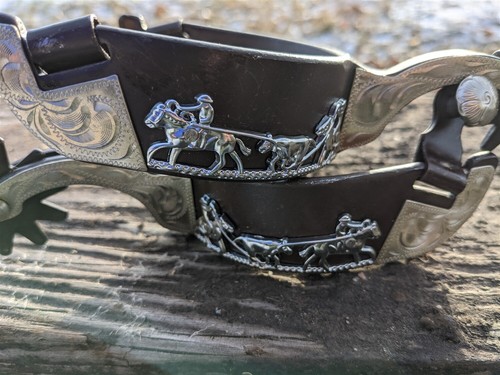 Western spurs brown iron and - western,