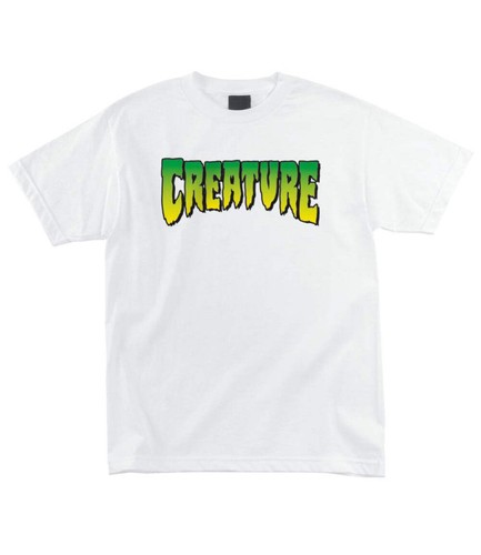 Creature shirt logo white - creature,