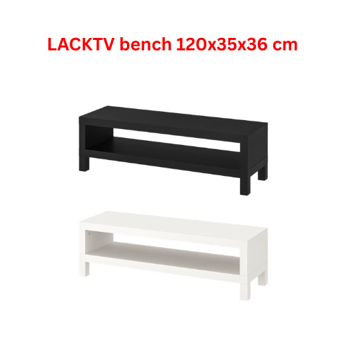 Ikea lack bench black brown - lack,