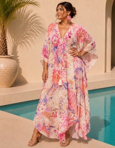 Camilla kaftan rose - rose, bed