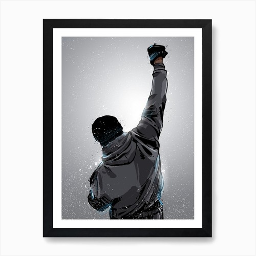 Rocky win art print - art, framed