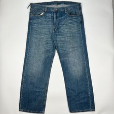 Levis 569 Jeans Men’s W40 L32 Blue Straight fit Denim Cotton Trousers