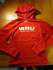 Red Cymru Wales Rugby WRU Hoodie. Size M. 100% Polyester. VGC.