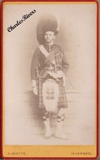 INVERNESS MILITARY CDV OFFICER OF 78th HIGHLANDERS UNIFORM SPORRAN KILT #D4524