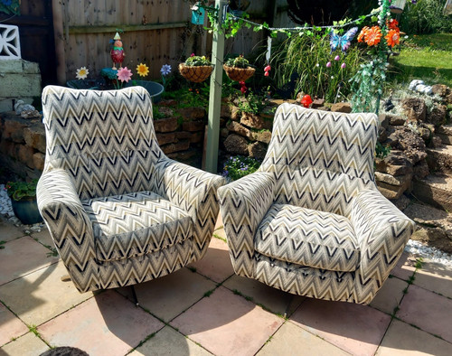 Set chevron upholstered - set,