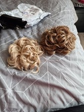 Messy Bun Hair Piece Curly Wavy Large Hair Bun Scrunchies Extensions Synthetic