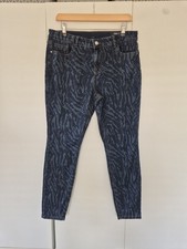 TU Denim Blue Animal Print