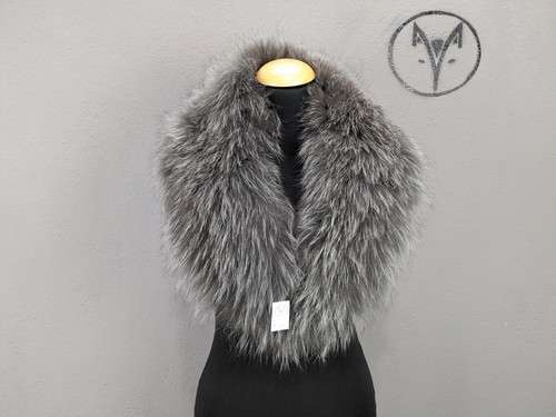 Real finn raccoon collar - raccoon, gray