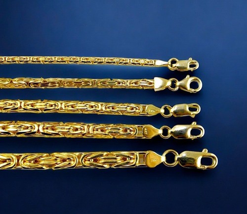 14k yellow gold byzantine - 14k,