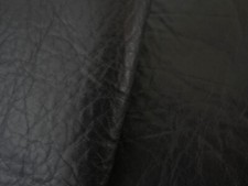 Jet Black Thick Supple grained leather 1.2mm 7" x 15.5"  *BK630