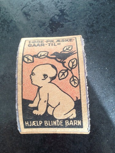 Old match box - box, baby