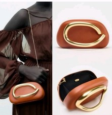 ZARA NWT GOLD ORANGE CLASP BOX