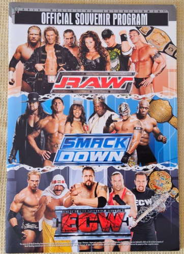 Wwe official event souvenir - wwe,