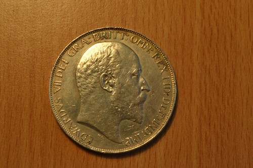 Edward v11 1902 siver crown - 1902, in