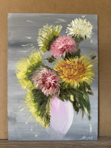 Original impresionism flower - original,
