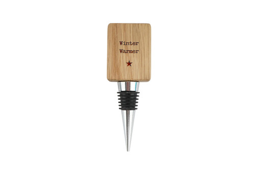 Rectangular oak wine - oak, bottle
