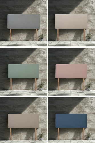 Linen fabric headboard - fabric, 20"