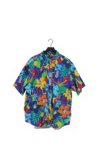 Ralph Lauren Men's Shirt XXXL Blue Floral 100% Cotton Basic