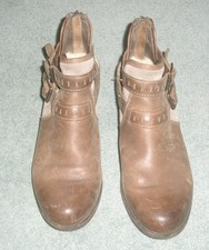UGG Brown Leather /Suede Ankle