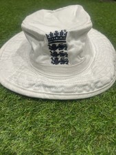 Adidas England Cricket White Bucket Hat Size XS