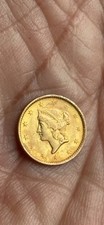 Antique 19thc 1854 $1 Liberty Head Solid 22ct Gold Dollar Coin Philadelphia OBV