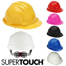Supertouch Safety Helmet Wheel Ratchet Construction Builder Work Hard Hat