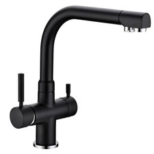 3 Way Tap Danubio Black for