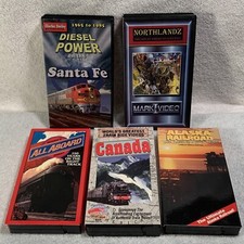 Railroad VHS Vtg Lot of 5 Smiley Power Diesel Sante Fe Northlandz Mark 1 Canada