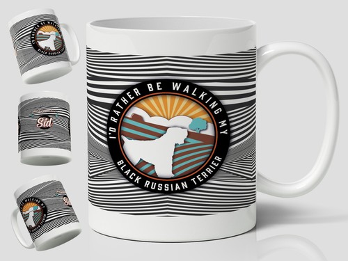 Black russian terrier mug - russian,