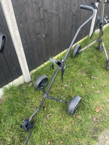 Black golf trolley two wheels - trolley,