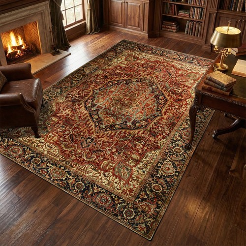 Large traditional rugs living - large,