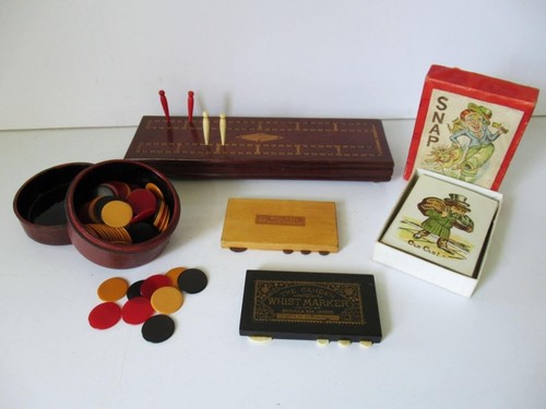 Antique games and accessory - and,