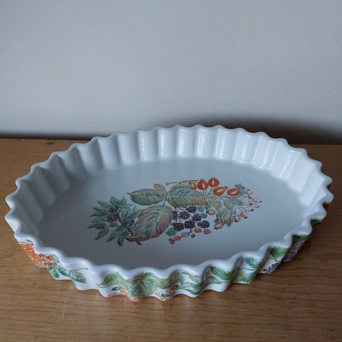 Vintage oval quiche - oval,