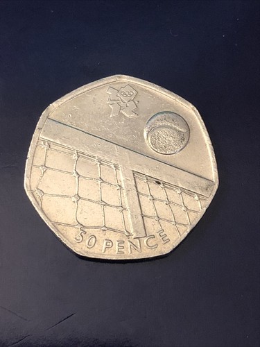 2011 olympic 50p coin - 2011, coin-tennis
