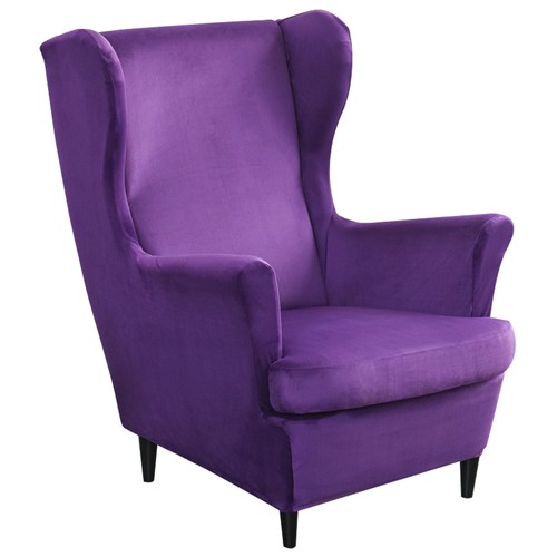 Velvet wing back slip covers - velvet,