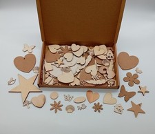 MDF Wood Shapes Mixed Joblot. Crafts, Laser Cut, Embellishments, Arts And Crafts