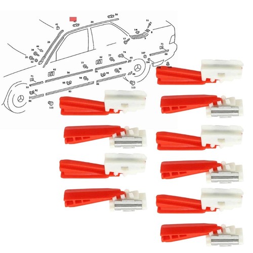 For mercedes roof trim clip - roof,