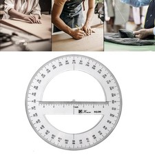 360 Degree Compass Large Protractors Ruler 9.8" Goniometer Drafting Tool for