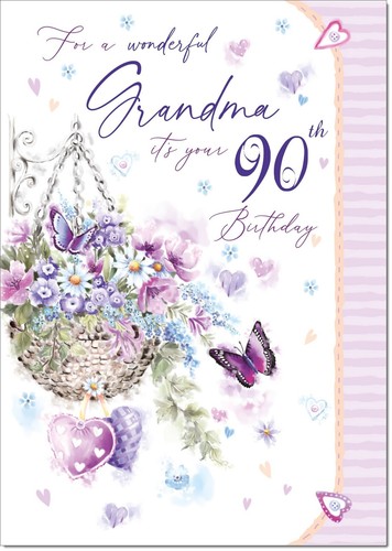 Doodlecards grandma 90th - grandma,