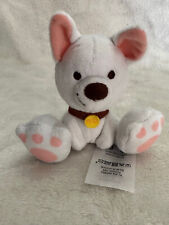 RARE Disney Store Tiny Big Feet - Bolt  Mini Soft Plush Toy Cute Dog White