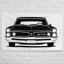 1966 Pontiac GTO Wall Flag – Classic Muscle Car Banner for Garage, Man Cave