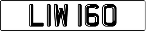 Dateless number liw - number, plate