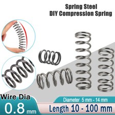 Spring Steel 0.8mm Wire Diameter Compression Springs Small Pressure Coil Spring