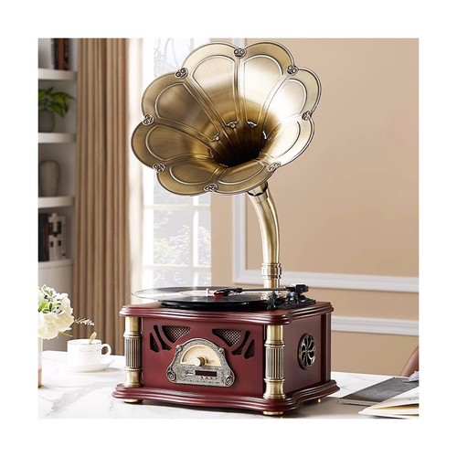 Vintage gramophone with - vintage,