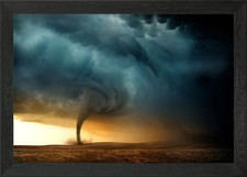 STORM tornado Framed Wall Art