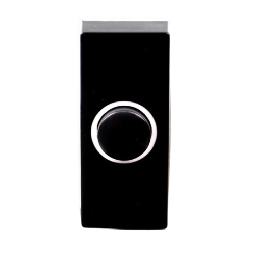 Byron black door bell push - black,