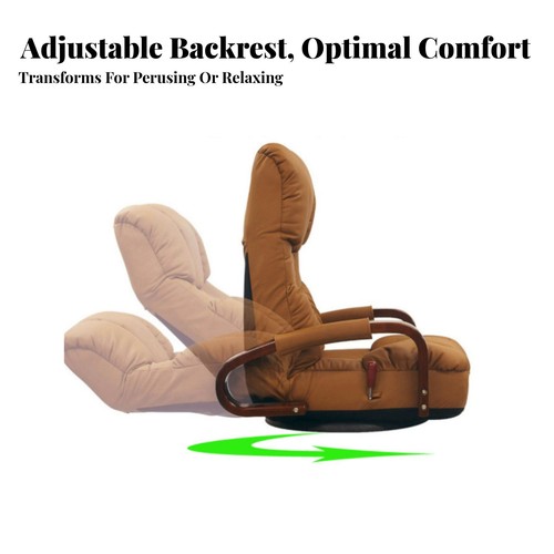 Swivel recliner floor chair - floor,