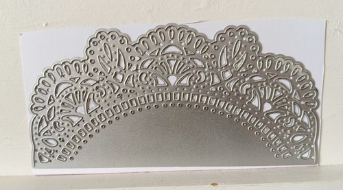 Half circle doily - half,