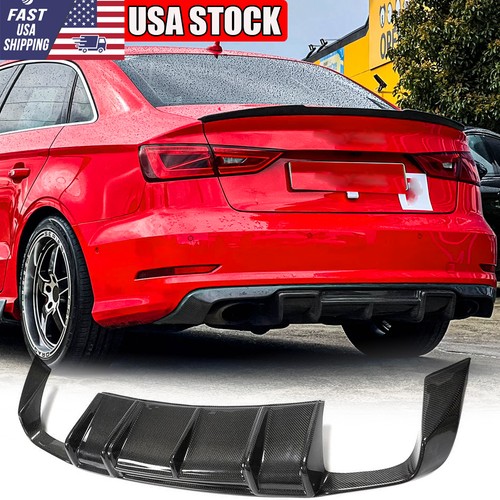 Real carbon rear bumper - carbon,