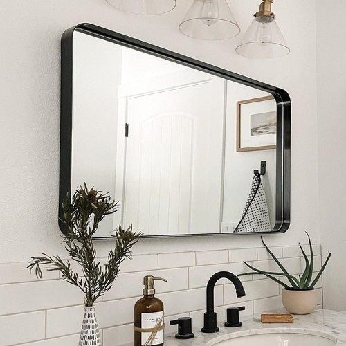 Zenida large black - large, mirror